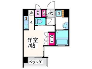 エイペックス南堀江(405)の物件間取画像